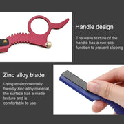 Stainless Steel Vintage Razor Thumb Razor(Red)