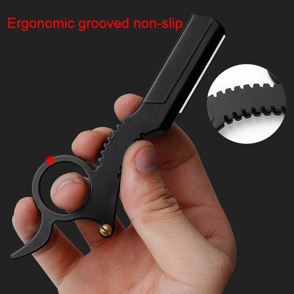 Stainless Steel Vintage Razor Thumb Razor(Red)