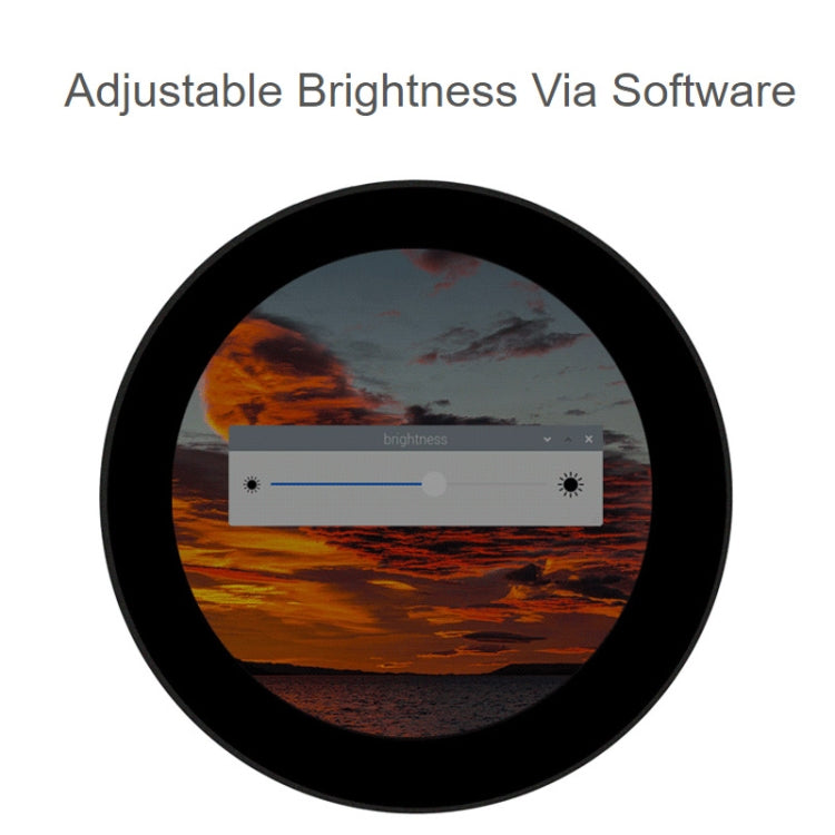 Waveshare 3.4 inch DSI Round Touch Display, 800 × 800, IPS, 10-Point Touch - free shipping - PMC TechLife - Order now!