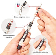 110 in 1 Magnetic Plum Screwdriver Mobile Phone Disassembly Repair Tool(Black)