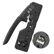 Multifunctional Seven-type Through-hole Crystal Head 6P8P Wire Stripping Network Tool Extrusion Crimping Wire Network Cable Pliers - Lan Cable and Tools by PMC TechLife | Online Shopping South Africa | PMC TechLife