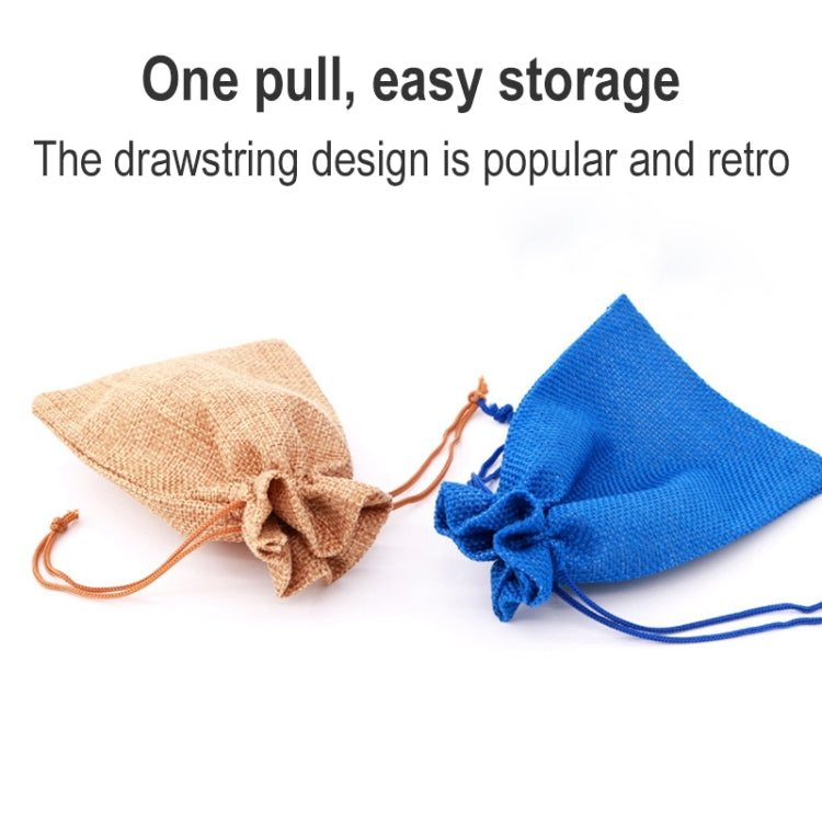 50 PCS Multi size Linen Jute Drawstring Gift Bags Sacks Wedding Birthday Party Favors Drawstring Gift Bags, Size:10x14cm(Coffee) - free shipping - PMC TechLife - Order now!