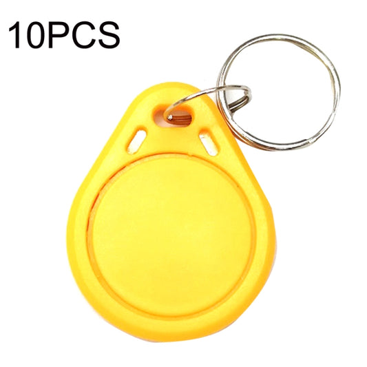 10PCS IC Access Control Card Entree Control M1 Compatibel Fudan Rfid 13.56Mhz Keyfob Sleutelhanger Tag Sleutelhanger(Yellow) - free shipping - PMC Jewellery - Order now!
