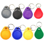 10PCS IC Access Control Card Entree Control M1 Compatibel Fudan Rfid 13.56Mhz Keyfob Sleutelhanger Tag Sleutelhanger(Purple)