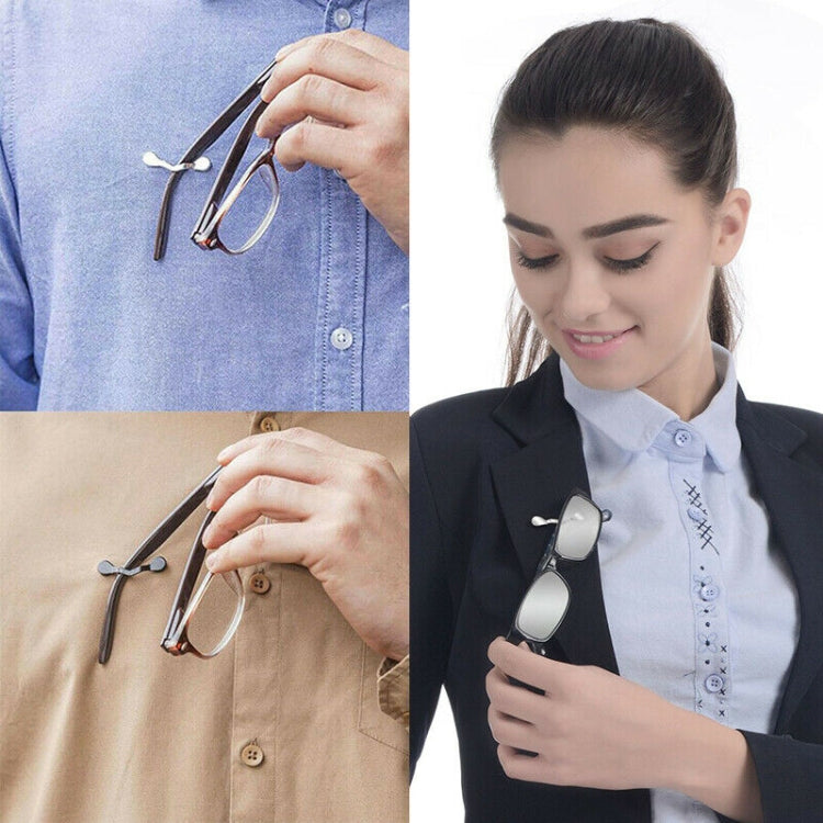 Magnetic Glasses Holder Magnetic Brooch Number Plate Headset Glasses Clip(Silver)