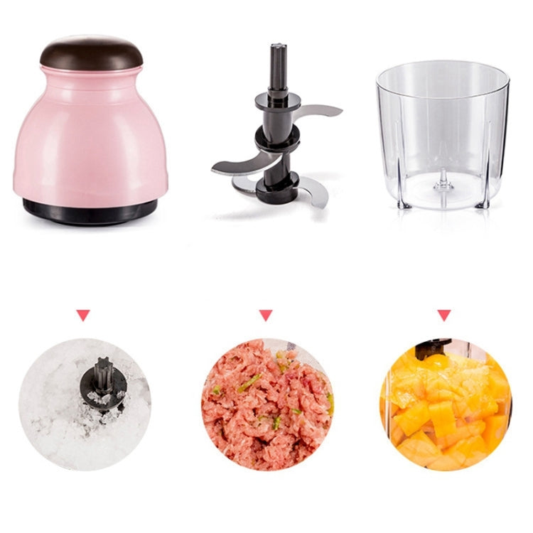 Portable Mixing Cup Electric Soy Milk Juicer Multi-function Cooking Machine Home Meat Grinder(Beige)