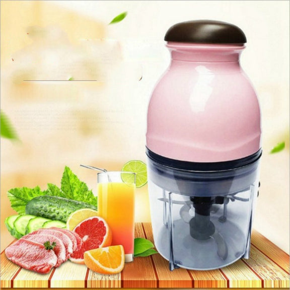 Portable Mixing Cup Electric Soy Milk Juicer Multi-function Cooking Machine Home Meat Grinder(Beige)