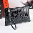 Fashion Long Crocodile Pattern Ladies Clutch Wallet(Black) - free shipping - PMC TechLife - Order now!