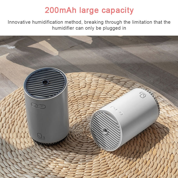 Wireless Q3  Humidifier Mini USB Charging Portable Air Purifier(Gray)