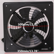 220V Exhaust Fan High Speed Air Extractor Window Ventilation Fan for Kitchen Ventilator Axial Industrial Wall Fan 12 inch