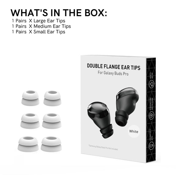 For Samsung Galaxy Buds Pro AhaStyle PT168 Silicone Earphone Earcups, Size:S+M+L(White)