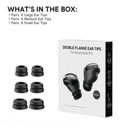 For Samsung Galaxy Buds Pro AhaStyle PT168 Silicone Earphone Earcups, Size:S+M+L(Black)