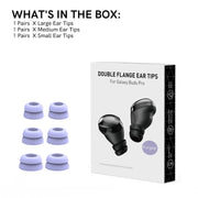 For Samsung Galaxy Buds Pro AhaStyle PT168 Silicone Earphone Earcups, Size:S+M+L(Purple)