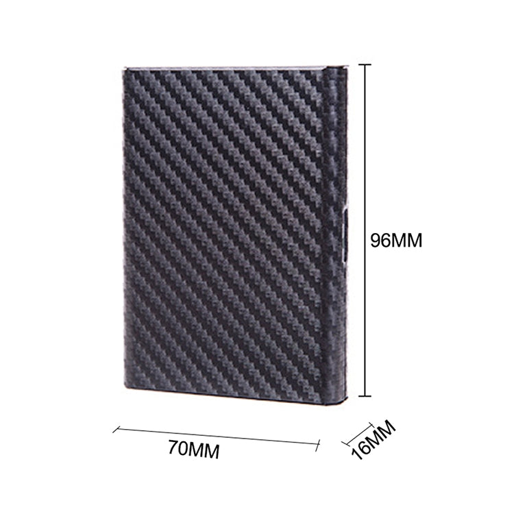 Aluminum Alloy Credit Card Bank Card Security Anti Magnetic Large Capacity Card Holder(Carbon Silver) - free shipping - PMC TechLife - Order now!