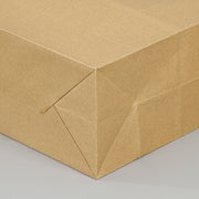10 PCS Elegant Kraft Paper Bag With Handles for Wedding/Birthday Party/Jewelry/Clothes, Size:32x25x11cm(Yellow Kraft)