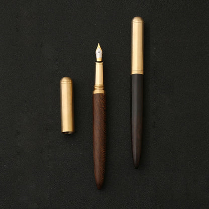 Luxury Wood Fountain Pen School Office Writing Ink Pen Stationery Gifts Supplies(Tiger wood) - free shipping - PMC Jewellery - Order now!