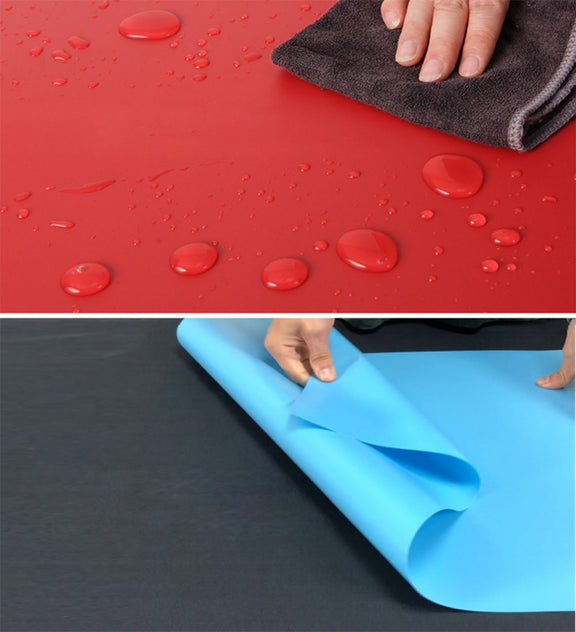 70x140cm Shooting Background Board PVC Matte Board Photography Background Cloth Solid Color Shooting Props(Orange)