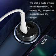 QIAKEY GX789 Dual USB Fast Charge Car Charger(Black)