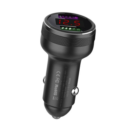 QIAKEY GX506L Dual USB Fast Charge Car Charger(Black) - free shipping - PMC Jewellery - Order now!