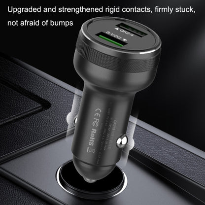 QIAKEY GX506L Dual USB Fast Charge Car Charger(Black) - free shipping - PMC Jewellery - Order now!