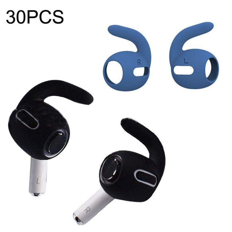 30PCS Ultra-thin Earphone Ear Caps For Apple Airpods Pro(Dark Blue) - Anti-dust & Ear Caps by PMC TechLife | Online Shopping South Africa | PMC TechLife