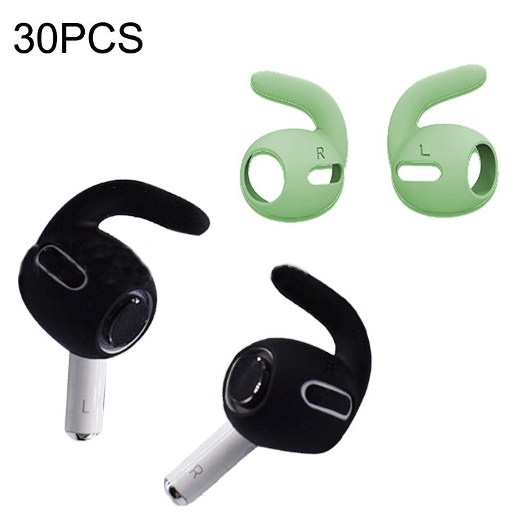 30PCS Ultra-thin Earphone Ear Caps For Apple Airpods Pro(Matcha Green) - Anti-dust & Ear Caps by PMC TechLife | Online Shopping South Africa | PMC TechLife