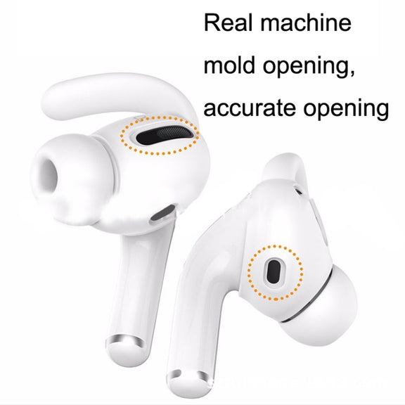 30PCS Ultra-thin Earphone Ear Caps For Apple Airpods Pro(White)