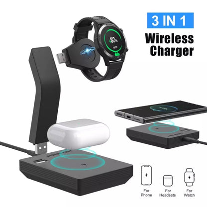 For Xiaomi Smart Watch Earphone Phone Wireless Charger - Charger by PMC Jewellery | Online Shopping South Africa | PMC Jewellery | Buy Now Pay Later Mobicred