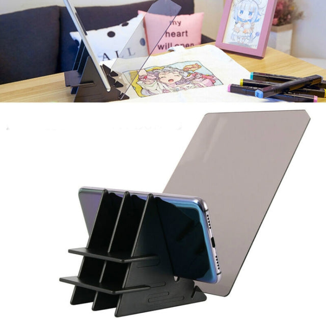 Optical Tracing Board Copy Artifact Panel Anime Craft Painting Art Drawing Sketching Pad(Black)