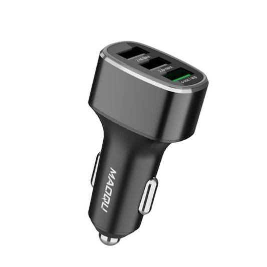 QIAKEY GT780 3 USB Ports Fast Charge Car Charger(Gray) - free shipping - PMC Jewellery - Order now!