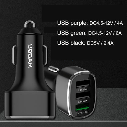 QIAKEY GT780 3 USB Ports Fast Charge Car Charger(Gray) - free shipping - PMC Jewellery - Order now!
