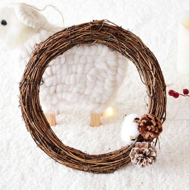 2 PCS Tree Vine Christmas Wreath DIY Rattan Garden Decoration Rattan Window Decoration, Size:20CM - free shipping - PMC TechLife - Order now!