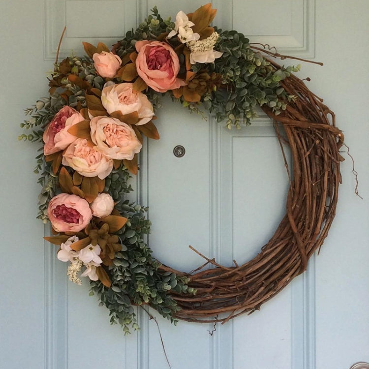 2 PCS Tree Vine Christmas Wreath DIY Rattan Garden Decoration Rattan Window Decoration, Size:20CM - free shipping - PMC TechLife - Order now!