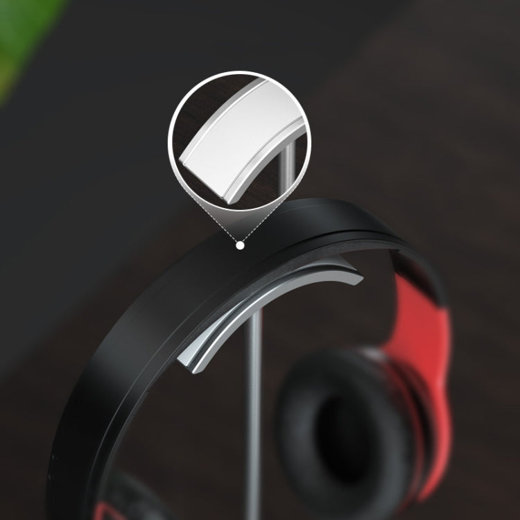 Aluminum Alloy Headset Bracket Weaving Headset Metal Display Stand(Silver) - Anti-lost & Holder by PMC TechLife | Online Shopping South Africa | PMC TechLife