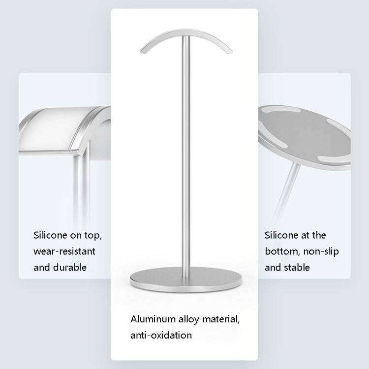 Aluminum Alloy Headset Bracket Weaving Headset Metal Display Stand(Silver) - Anti-lost & Holder by PMC TechLife | Online Shopping South Africa | PMC TechLife