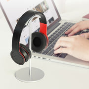 Aluminum Alloy Headset Bracket Weaving Headset Metal Display Stand(Rose Gold)