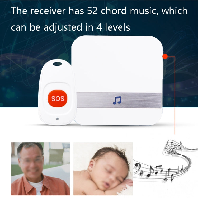 CACAZI C1 Smart Home Wireless Remote Control Doorbell, Style:US Plug - Wireless Doorbell by CACAZI | Online Shopping South Africa | PMC TechLife | Buy Now Pay Later Mobicred