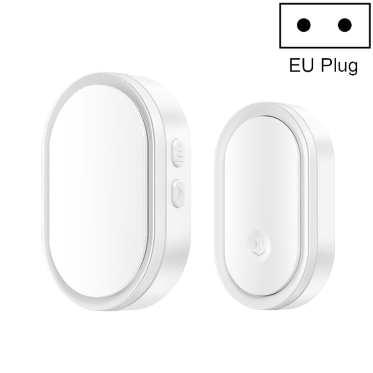 CACAZI A99 Home Smart Remote Control Doorbell Elderly Pager, Style:EU Plug(White) - Wireless Doorbell by CACAZI | Online Shopping South Africa | PMC Jewellery | Buy Now Pay Later Mobicred