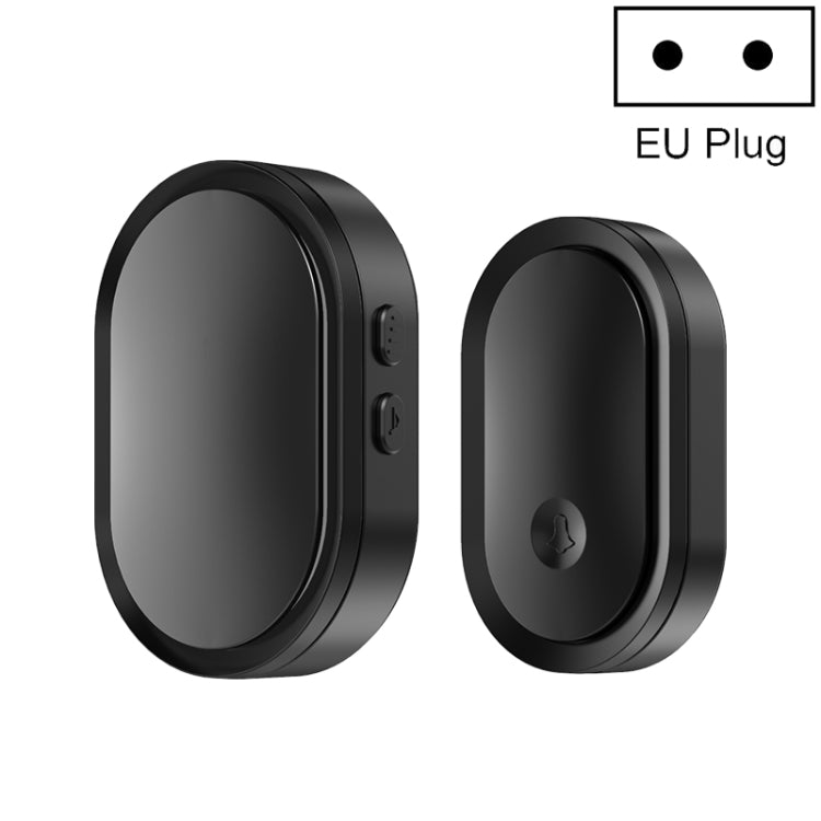 CACAZI A99 Home Smart Remote Control Doorbell Elderly Pager, Style:EU Plug(Black) - free shipping - PMC TechLife - Order now!