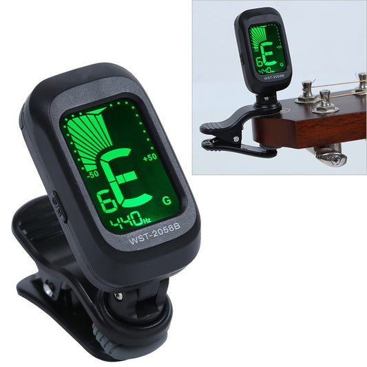 Little Angel WST-2058B Guitar Capo Electronic Tuner, Size:5×3.7×2.7cm(Black) - free shipping - PMC Jewellery - Order now!