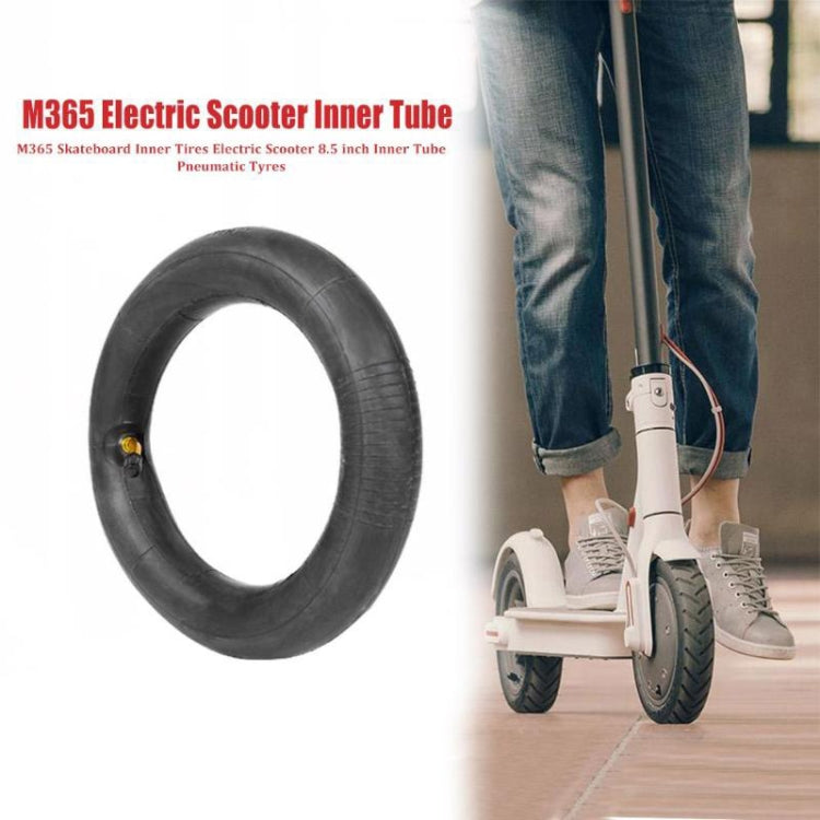 2 PCS For Xiaomi Mijia M365 Electric Scooter 8.5 inch Rubber Padded Tire Inner Tube with Valve Cover(Black) - Accessories & Parts by PMC TechLife | Online Shopping South Africa | PMC TechLife | Buy Now Pay Later Mobicred
