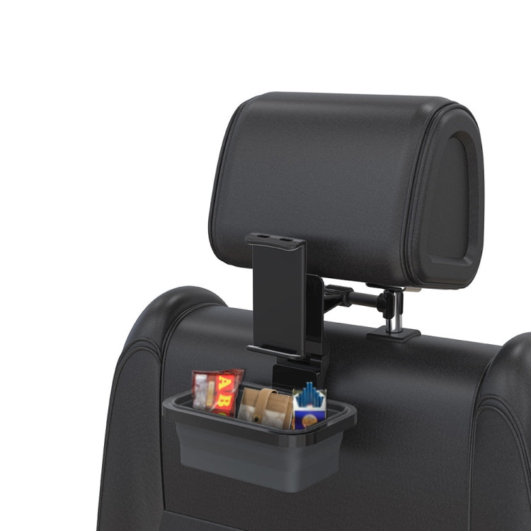 CHZ-12 Car Rear Pillow Telescopic Bracket Car Seat Phone Holder(Dark Gray) - Car Holders by PMC TechLife | Online Shopping South Africa | PMC TechLife