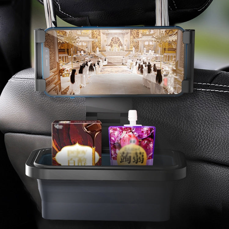 CHZ-12 Car Rear Pillow Telescopic Bracket Car Seat Phone Holder(Dark Gray) - Car Holders by PMC TechLife | Online Shopping South Africa | PMC TechLife