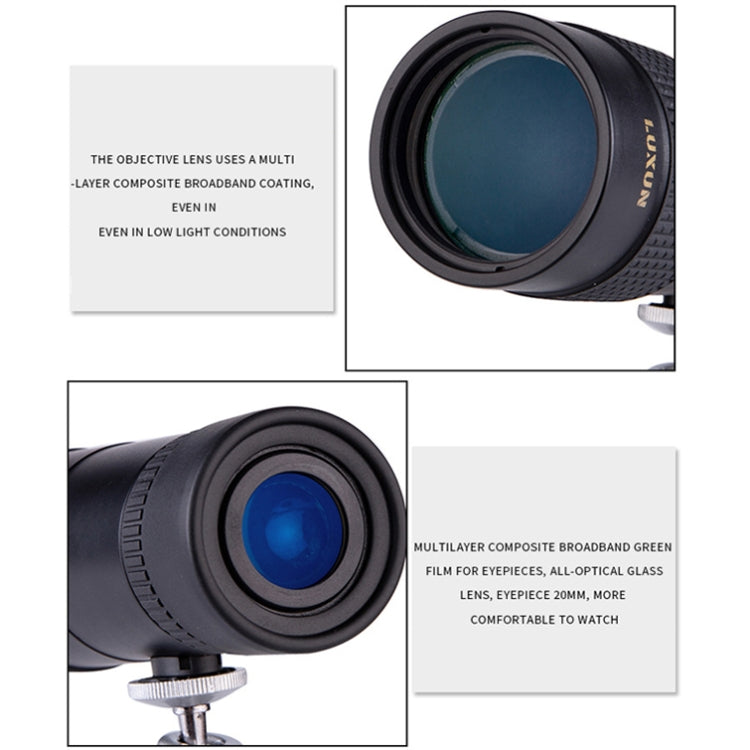 LUXUN 10-30x40 Single-Cylinder HD High-Power Telescope Mobile Phone Mini Telescope(Telescope & Phone Clip & Tripod) - free shipping - PMC Jewellery - Order now!
