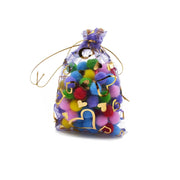100 PCS Gift Pouches Bag Organza Bags Jewelry Candy Packaging Bags, Size:17x23cm(Light Purple)