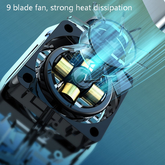 H15 Mobile Phone Radiator Semiconductor Rapid Cooling Portable Peripheral Cooling Mobile Phone Radiator Plug-in Models(Black)