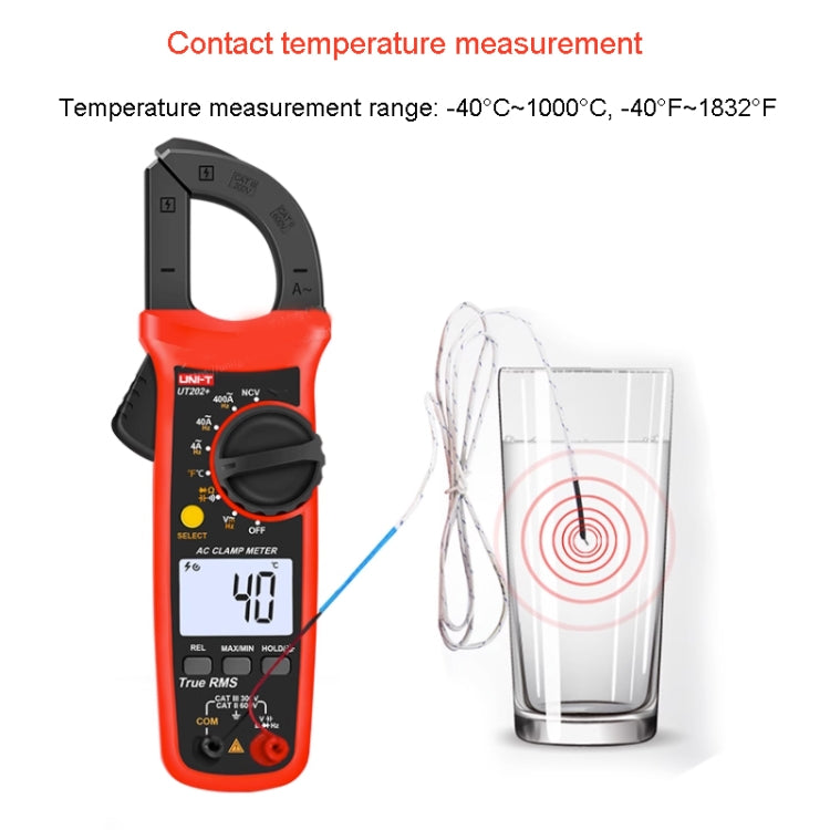 UNI-T UT202+ Digital Clamp Multimeter AC/DC Voltage Detector - free shipping - PMC Jewellery - Order now!