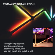 JSK-P22 Smart RGB Mosaic Light Rhythm Light Support Amazon Alexa / Google Assistant /DuerOS US Plug(Black)