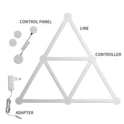 JSK-P22 Smart RGB Mosaic Light Rhythm Light Support Amazon Alexa / Google Assistant /DuerOS US Plug(White)