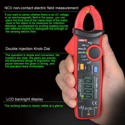 UNI-T UT211B  60A Digital Clamp Meter AC DC Voltage Detector - free shipping - PMC Jewellery - Order now!
